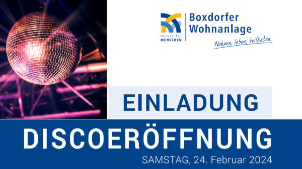 Disco-Eröffnung in der Boxdorfer Wohnanlage