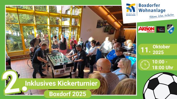 Unser Inklusives Kickerturnier geht in die zweite Runde